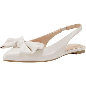 Bandolino Women's Simona Ballet Flat, Ivory 150, 7.5