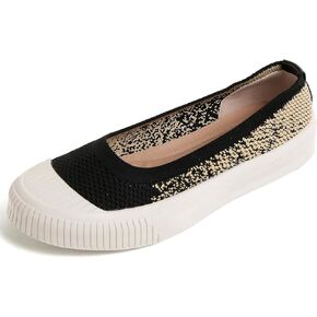Women's Flats Slip On Casual Shoes Round Toe Breathable Knitted Loafers Comfortable Dressy Ballet Flats
