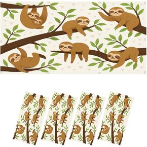 6 Pack Fluorescent Light Covers for Ceiling Lights Sloth seamless cute little sleepy baby animal Magnetic Light Filters Diffuser Shade for Classroom Home Office School