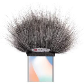 Gutmann Microphone Fur Windscreen Windshield for Apple iPhone XR GREY | Made in Germany