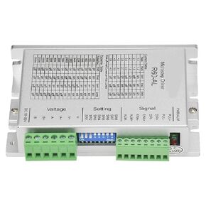 Rtelligent 24-50VDC Stepper Motor Driver Computerized Numerical Control R60-AL with Phase Missing Alarm Function and IO Control Stepper Driver