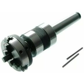 3 Jaw Self Centering 65Mm Lathe Chuck With Revolving Center Mt 3 Thread 14X1-Amz174