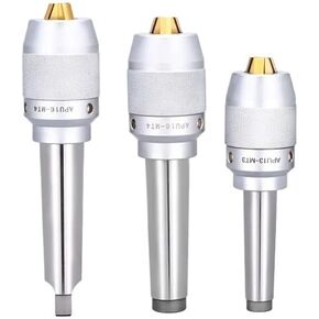 1pc MT2 MT3 MT4 MT5 MTB MTA APU APU13 APU16 Self Tightening Drill Chuck, Drill Chuck Tool Holder Bracket Tool(MTB5(M24)-APU16)