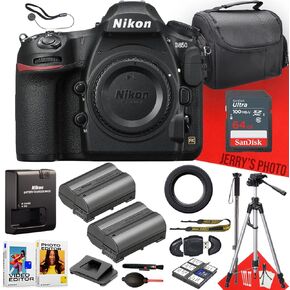 Nikon D850 DSLR Camera (Body Only) + 64 GB Memory + Tripod + Monopod + Extra Battery + Deluxe Cleaning Kit + More (21pc Bundle)