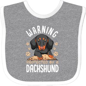 inktastic Protected By a Dachshund Dog Baby Bib