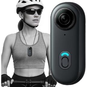 Tirol Action MINI – Ultra-Light HD Body Camera with Magnetic Lanyard, MP4 Recording, Wi-Fi App Viewing, USB Rechargeable – Compact Wearable Sports Cam for Cycling, Hiking, and Everyday Use