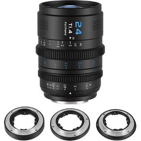 Sirui VP-1 Vision Prime 1 T1.4 مجموعة عدسة Cine Frame Frame ، 24 مم ، 35 مم ، عدسة سينمائية يدوي 50 ملم مع تركيب e مثبت مسبقًا ، حوامل RF/Z/L القابلة للتبديل (رمادي معدني) in Kuwait