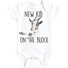 Goat Kid Town - Baby Boy Girl Clothes Infant Bodysuit Funny Cute Newborn