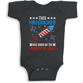 Born on The Fourth of July Baby Infant Bodysuit