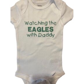 Eagles fans baby bodysuit Eagles custom baby onesie ® infant one piece hate the Cowboys onesie® (6 months, green)