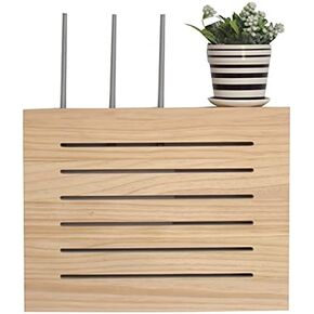 Router Storage Box,Floating Wall Mounted Shelf Router Storage Box Wall Mount WiFi Router Stand Home and Office WiFi Router Adjustable Cable Box Storage Wall-Mounted Shelf Bracket Box/Natura