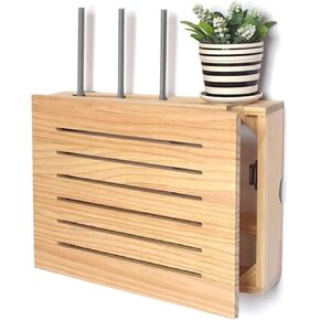 Router Shelf Wall Mount WiFi Router Storage Box, Router Organizer, WiFi Router Storage Box Router Shelf Wall Mount,Router Organizer,Hider Cord Management Container