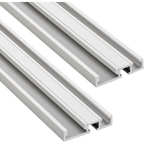 Combo Woodpeckers T-Track ، 32 بوصة ، قناة T-Slot & Miter ، الألومنيوم ، الولايات المتحدة الأمريكية مصنوعة ، شاملة متعددة المسارات ، SHEX BOLT & T-MITER-CT32