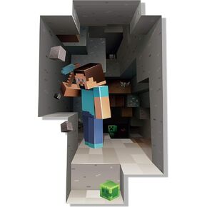 JINX Minecraft Digging Removeable Wall Cling Decal Sticker for Kids Room