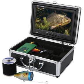 9" DVR 1000TVL Fish Finder Underwater Camera with 15pcs White LEDs for Ice/Sea/River Fishing, 50M Cable(50m)