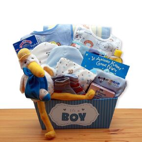 A Special Delivery New Baby Boy Gift Basket - New Baby Gift Basket - New Baby Basket