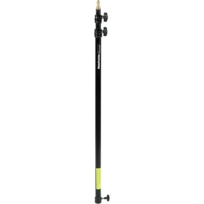 Manfrotto Baby Stand Extension for Lightstands ، متغير 35 "إلى 92" ، 5/8 "stud w/1/4-20 tip ، anodized الأسود (#3369)