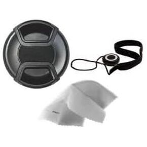 Lens Cap Center Pinch Compatible with Panasonic Lumix DMC-FZ200 + Lens Cap Holder