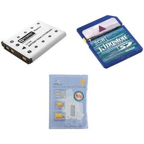 Kodak EasyShare M580 Digital Camera Accessory Kit Includes: SDKLIC7006 Battery, KSD2GB Memory Card, ZELCKSG Care & Cleaning