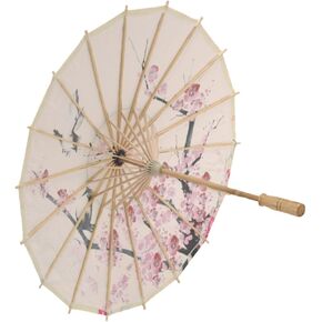 VALICLUD Elegant Oil Paper Umbrella Chinese Style Stage Prop Handmade Decor for Parties and Events