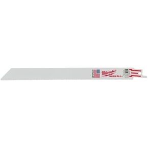 MILWAUKEE'S 9" L Reciprocating Saw Blade, 50 pk., White and red, I/6 mm. - 3/16 mm (48-01-6187)