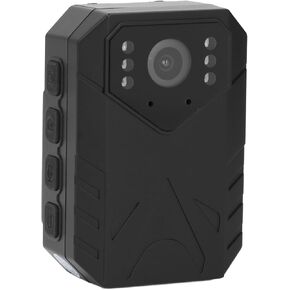 Yoidesu 4K Police Body Camera, Built in Record Video Audio Picture 2.0 inch LCD Infrared Night Vision, 1400 mAh Battery Shockproof, Camcorder for Law Enforcement Record