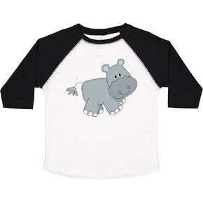 inktastic Cute Smiling Baby Hippo Toddler T-Shirt