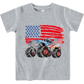 طفل صغير في الرابع من يوليو قمصان الأطفال القمصان الأمريكية الفتيان الفتيات الفتيات في يوم الاستقلال الوطني يوم الذكرى قم بتصميم المحملات in Kuwait