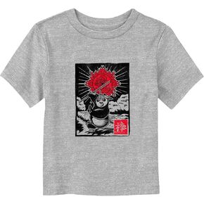 Kung Fu Panda Baby Boys Panda Woodcut Choilds 'Basic Shirt Sere Shirt
