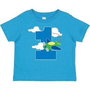 inktastic 1st Birthday Airplane Pilot 1 Year Boys Baby T-Shirt