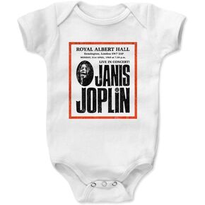 500 LEVEL Janis Joplin Baby Infant One Piece Bodysuit (3-24 Months) - Classic Rock Music Legends - Janis Joplin Royal