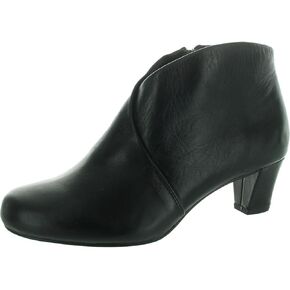 David Tate Womens Zipper Leather Booties