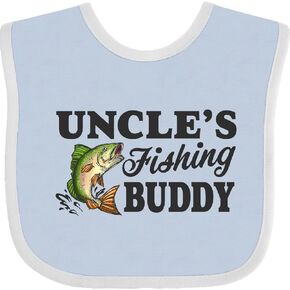 inktastic Uncle's Fishing Buddy Baby Bib