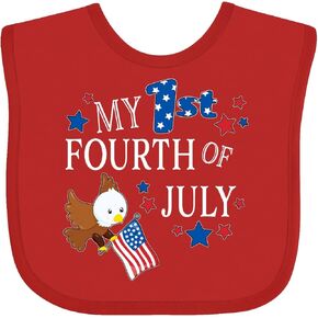 inktastic My First Fourth Of July- Eagle Baby Bib