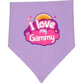 inktastic I Love My Gammy Granddaughter Baby Bandana Bib