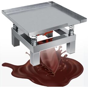 uweione Chocolate Vibrating Table, Small Stainless Steel Micro Vibrating Table, Vibrating 3000 Times/Min, Used To Eliminate Bubbles, Shake Wet Powder, Shape And Compact,35X35CM in Saudi Arabia