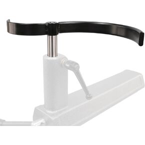S-Curved Tool Rest For Wood Lathe with 8.5" and 5.2" Diameter Curves, 1" Diameter Post, 7" Post Length