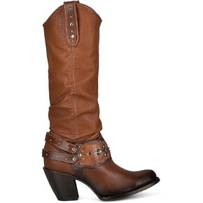 Cuadra Women's Cowgirl Boots in Authentic Leather and Authentic Crystals 1Z41RS