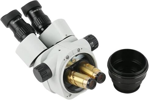 تكبير المجهر المجهر المستمر Zoom 7x-45x Microscope Head + WF10x/20mm Eyepiece للهاتف PCB Soldering (مع 0.5x) in Saudi Arabia
