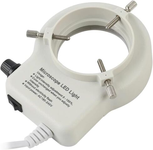 Adjustable 144 LED Ring Light Lamp for Industry Stereo Trinocular Microscope Video Camera Lens Magnifier 110V 220V(56 LED Plug) in Saudi Arabia