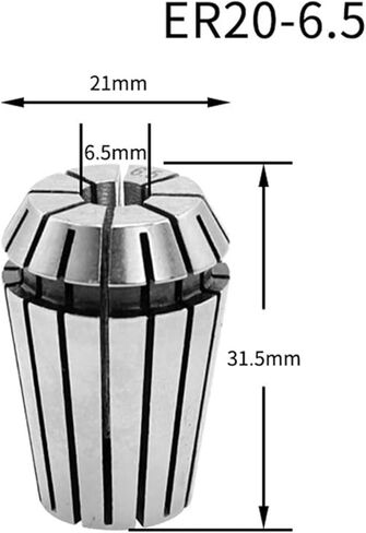 مجموعة تشاك ذاتية 4 بوصات 4 بوصة 1/2 بوصة SHANK ER20 ROUTER COLLET ROLET COLLET ADAPTER مع 2 PCS COLLET مع سلسلة 1 بوصة × 8TPI in Saudi Arabia