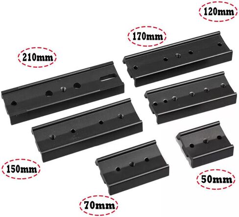 Metal Dovetail Mounting Plate Compatible with Astro Telescope OTA Equatorial Tripod Black (150mm) in Kuwait