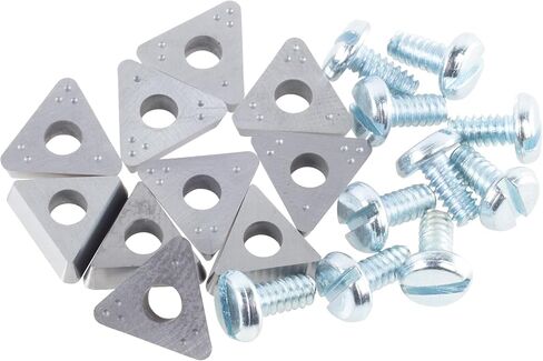 Shark PN-408-6 LIFE EDACT-Superians Grade .048 RADIUS RAKERIK RAKBIDE VITS for Bench & on-the Car- brake. Accu Turn ، Ammco - يتضمن 6 بت و 6 مسامير in Saudi Arabia