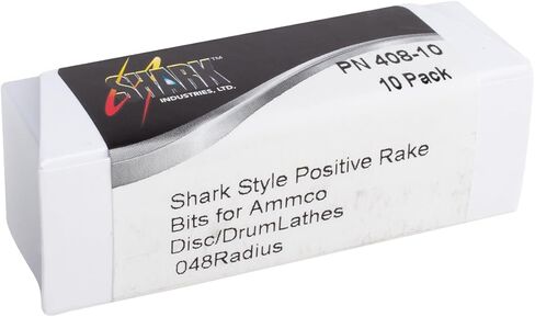 Shark PN-408-6 LIFE EDACT-Superians Grade .048 RADIUS RAKERIK RAKBIDE VITS for Bench & on-the Car- brake. Accu Turn ، Ammco - يتضمن 6 بت و 6 مسامير in Saudi Arabia