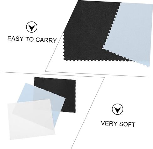 1SET Microfiber Cleaning Cloths للشاشات عدسات Cameras Eyeglasses خفيفة الوزن قابلة للغسل لأقراص الهواتف والأسطح الحساسة 30 ٪ in Kuwait