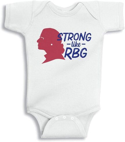 TATY Kids Strong Like RBG Ruth Bader Ginsburg Baby Infant Bodysuit in Kuwait
