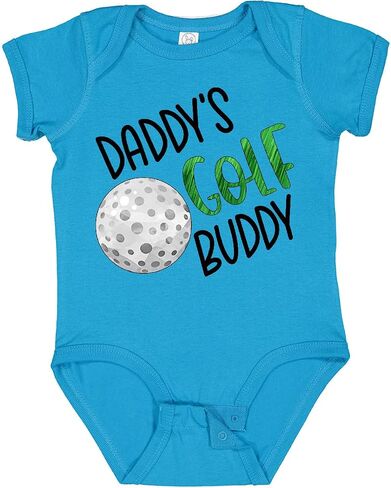 inktastic Daddy's Golf Buddy with Golf Ball Babysuit in Kuwait