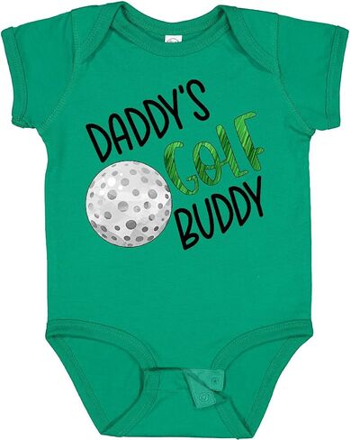 inktastic Daddy's Golf Buddy with Golf Ball Babysuit in Kuwait