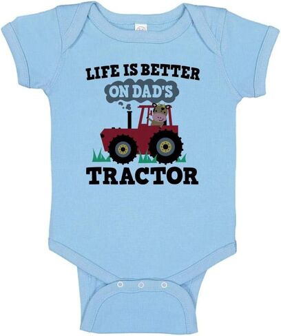 TATY Kids Life Is Better On Dad's Tractor Baby Infant Bodysuit in Saudi Arabia