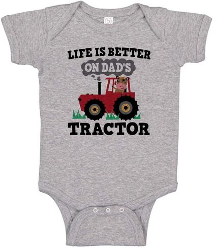 TATY Kids Life Is Better On Dad's Tractor Baby Infant Bodysuit in Saudi Arabia